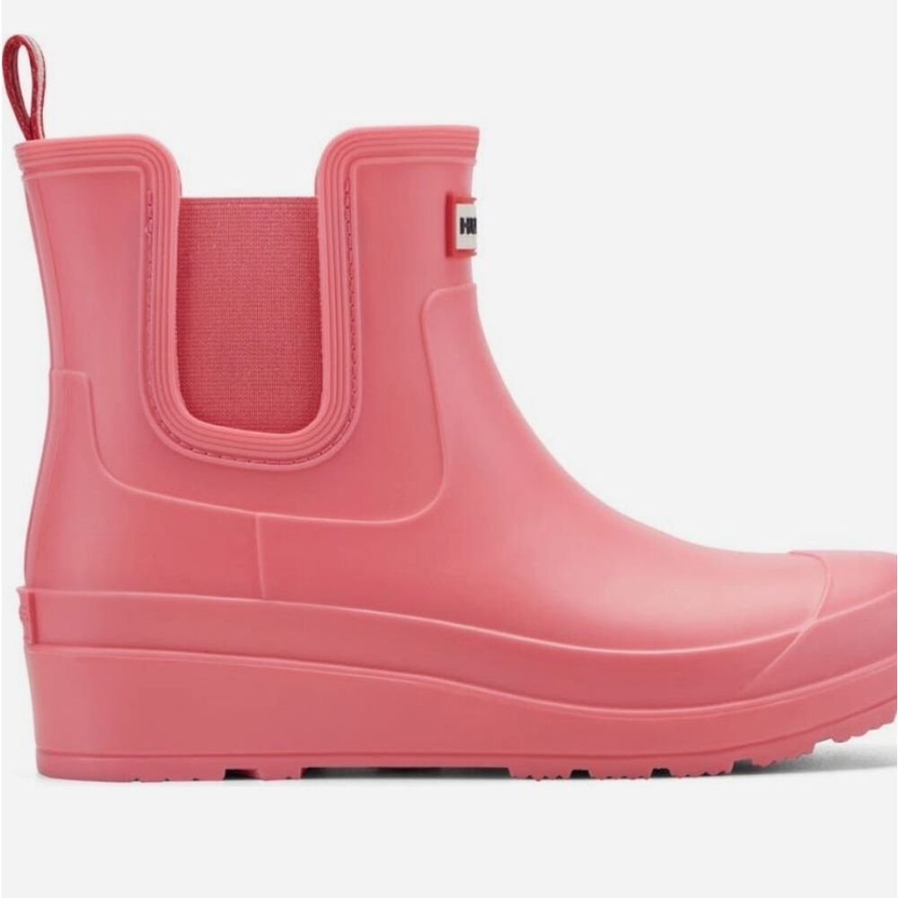 Hunter Tabitha Chelsea Waterproof Rain Boots- Medium Pink - Picture 3 of 11